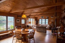 Interior view of main lodge at Blackfish Lodge