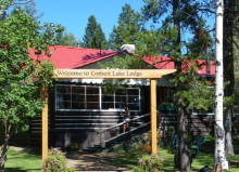 Main lodge at Corbett Lake Lodge