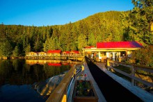 View from water of Duncanby Lodge