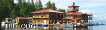 Haa-Nee-Naa Lodge as seen from the water