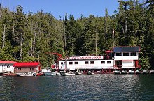 View of Joe's Salmon Lodge from the water