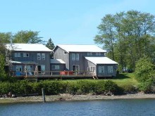 Naden Lodge as viewed from water