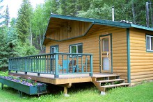 Northern Lights Lodge guest cabin