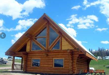 log guest cabin atTunkwa Lake Resort 