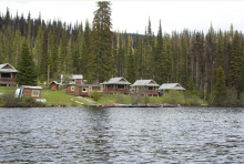Wendengo Lodge viewed from the lake