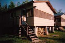 Guest cabin at Elbow Lake Lodge