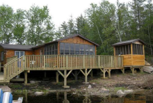 Waterfront guest cabin at Gammon River East Outcamp