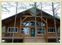Main lodge building at Wallace Lake Lodge