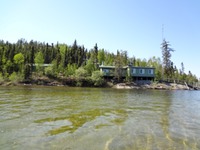 View from lake of Hearne Lake Lodge