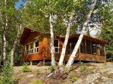 Guest cabin at Birch Lake Lodge