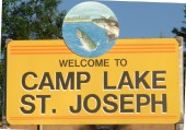 Camp Lake St. Joseph entrance sign