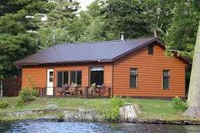 Lakeshore cabin at Cedar Island Lodge