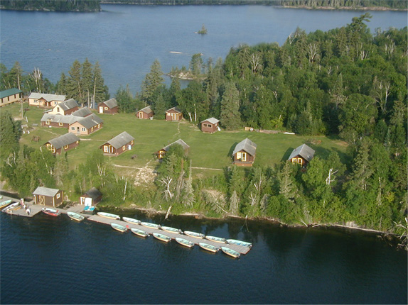 Aerial view of Cedar Lake Lodge