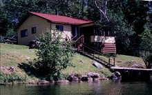 Crawford's Camp cabin on the lake