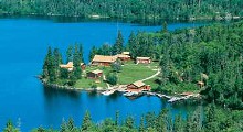 Aerial view of Delaney Lake Lodge