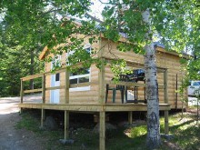 Guest cabin at Dog Lake Resort