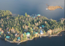 Aerial view Ellen Island Camp