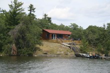 French Portage Outpost lakeshore cabin