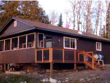 large guest cabin at Ghost River Lodges