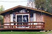 Guest cabin at Gowganda Lake lodge