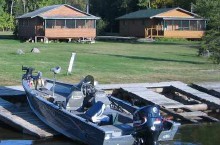 Indian Lake Lodge cabins and boat docks