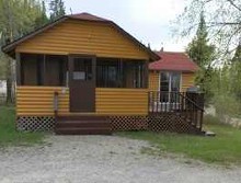 Large guest cabin at Lac Seul Lodge