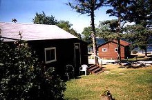 Guest cabins at Lebron's Long Bay Camp