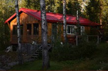 Guest cabin at  Medicine Stone Resort & Outposts