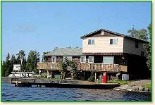 View from lake of Normandy Lodge