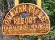 Onaman River Resort entrance sign