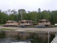 Open Bay Lodge viewed from lake