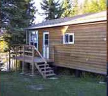 Housekeeping cabin at Pakwash Lake Camp