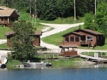 View from lake of Pickerel Arm Camp