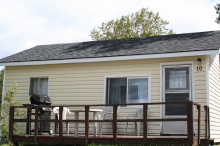 Housekeeping guest cabin at Red Cedar Lake Camp