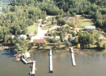 Aerial view of Red Wing Lodge