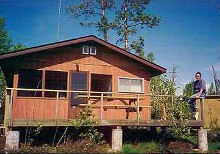 Housekeeping guest cabin at Redden's Camp