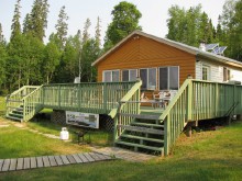 Modern outpost cabin at Thousand Lakes Outposts