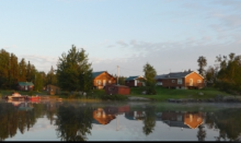 View from lake of Trapper's Point Camp