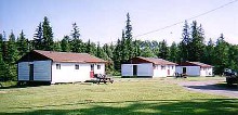 Riverfront guest cottages atTwin Bears Resort