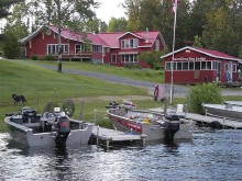 Vermillion Bay Lodge view from the lake