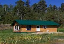 Housekeeping guest cabin at West Point Cove Camp