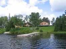 view from the lake of Wright's Camp