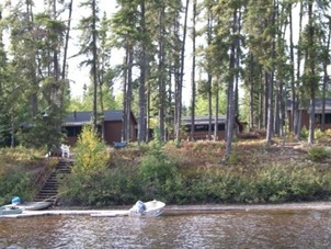 Blue Walleye Outpost viewed from the lake