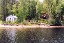 Waterfront cabin at Marmette-sur-le-Gouin Outfitters