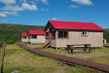 Guest cabins at Ungava Adventures