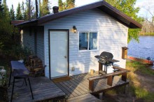 Lakeshore outpost cabin at Canadian Fishing Outpost Camps