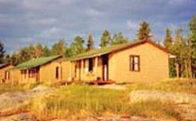 Remote guest cabins at Canadian Wilderness Sports Camp