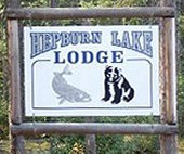 Hepburn Lake Lodge entrance sign