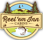 Reel'em Inn Cabins logo